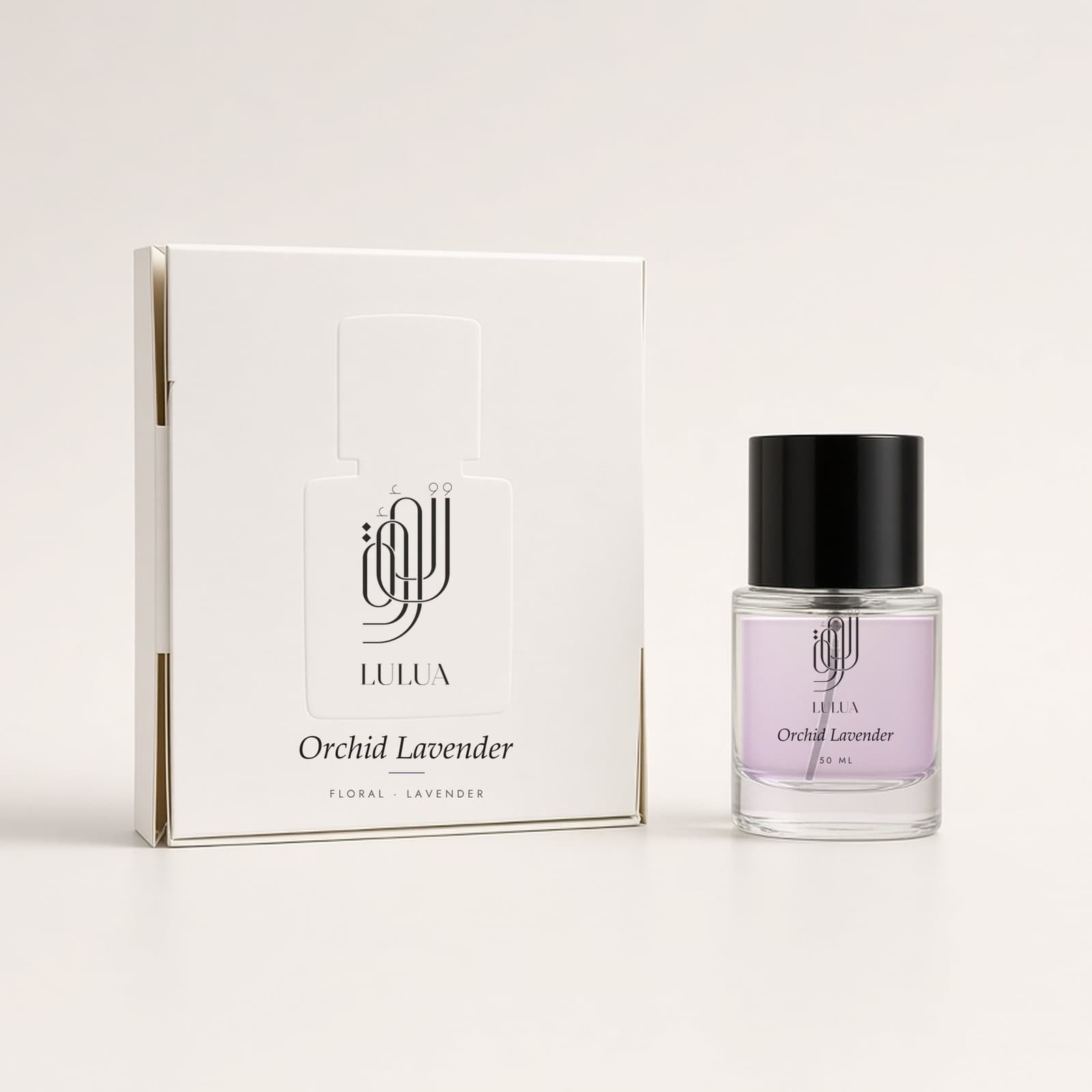 Orchid Lavender perfume with its Lulua gift box